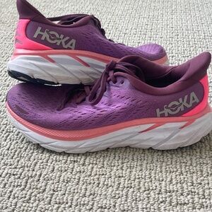 Hoka Clifton 8 Purple/Pink Size 9